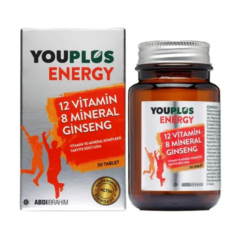 Youplus Energy Vitamin and Mineral Complex 30 Tablets