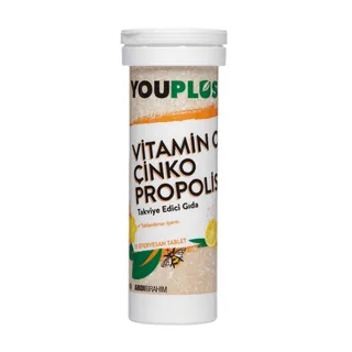 Youplus Vitamin C Zink Propolis Brausetabletten 20 Stück