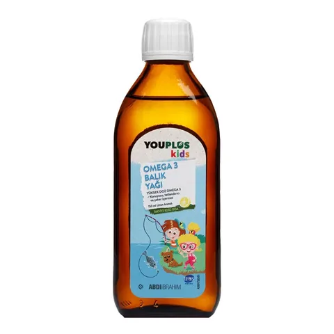 YouPlus Kinder Omega 3 - Gehirn- und Herzgesundheitspräparat 150ml
