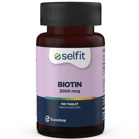 Selfit Biotin 2000 Mcg Tabletten - 100 Stück für gesundes Haar
