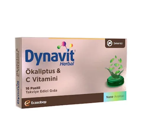 Dynavit Kräuterbonbons – Menthol & Eukalyptus, 16 Stück