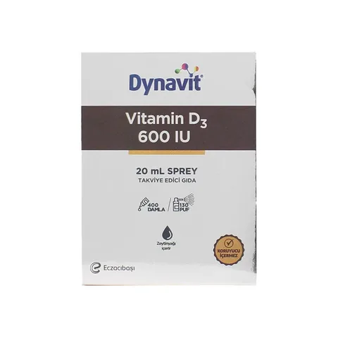 Dynavit مكمل غذائي دينافيت فيتامين د3 600 وحدة دولية 20 مل