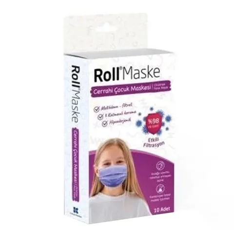 Rollmaske Kinder Gesichtsmasken 10er-Pack
