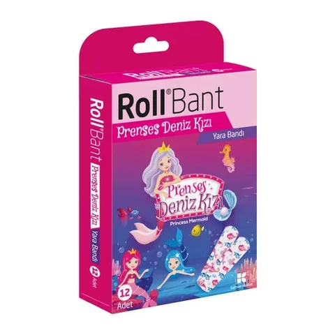 Пластырь с принцессой-русалкой 12 шт от Roll Band