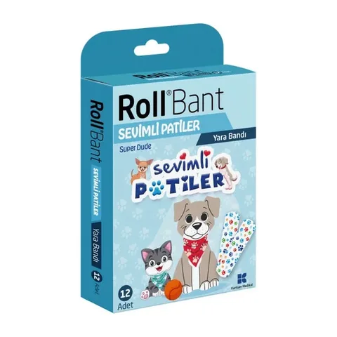Бандаж с милыми лапками 12 шт от Roll Band