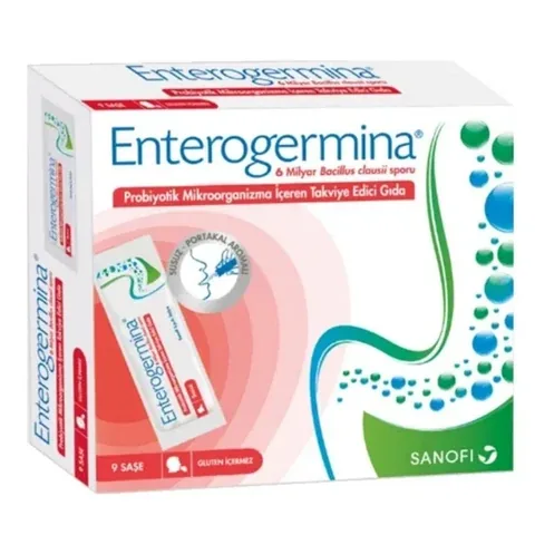 Enterogermina Orange Nahrungsergänzung - 9 Sachets
