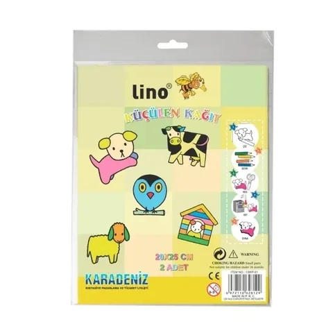 Lino 7-lagiges Schrumpfpapier Packung mit 2 (20x25 cm