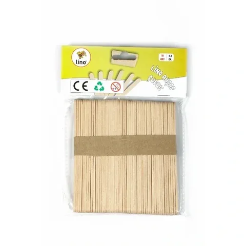 Lino 50er Pack 11cm natürliche Holzstäbchen für Bastelprojekte