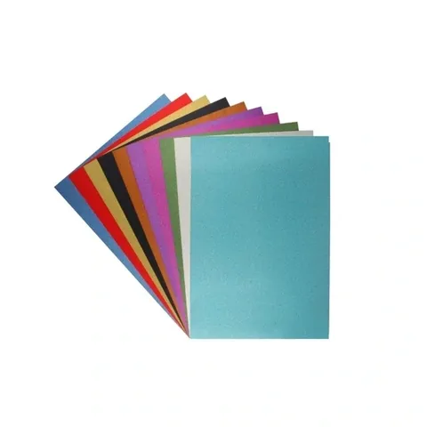 Lino Glitzerkarton 250g, 10 Farben 20x30cm