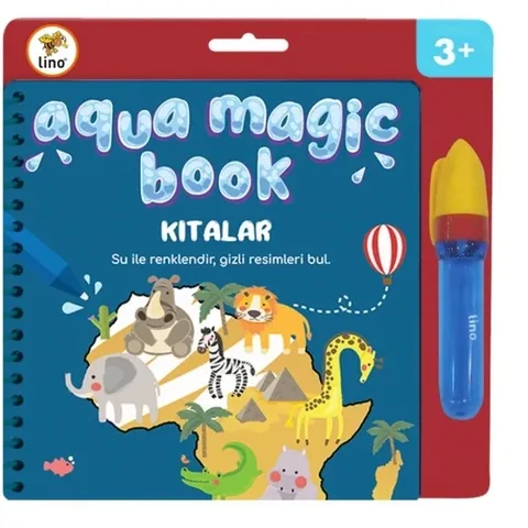 Lino Aqua Magic Malbuch - Wiederverwendbar 5 Seiten Spaß Kunst