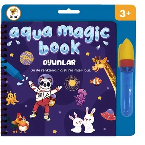 Lino Aqua Magic Malbuch - Wiederverwendbarer Wasserstift