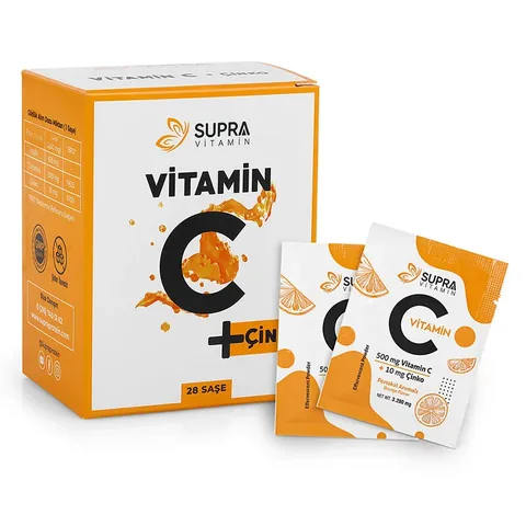 Supra Vitamin C + Zink Protein Supplement - 28 Sachets