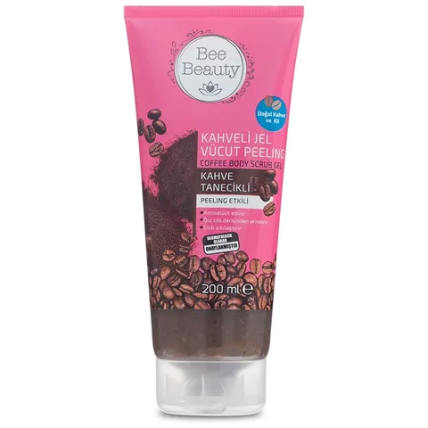 Bee Beauty Coffee Gel Body Peeling 200ml - Exfoliate &amp; Tighten
