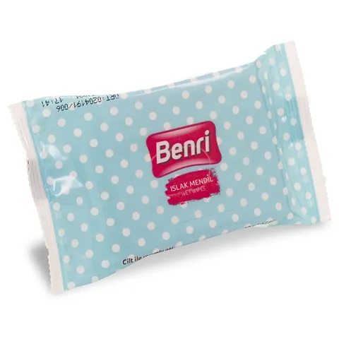 Benri مناديل بينري ميني ويت جيبية عبوة من 3 قطع