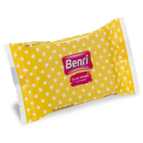 Benri Mini Wet Pocket Wipes 3-Pack