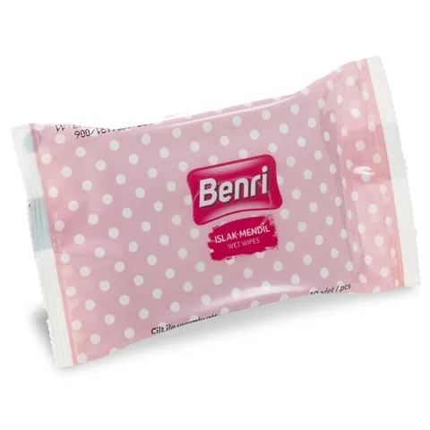 Benri Mini Wet Pocket Wipes 3-Pack