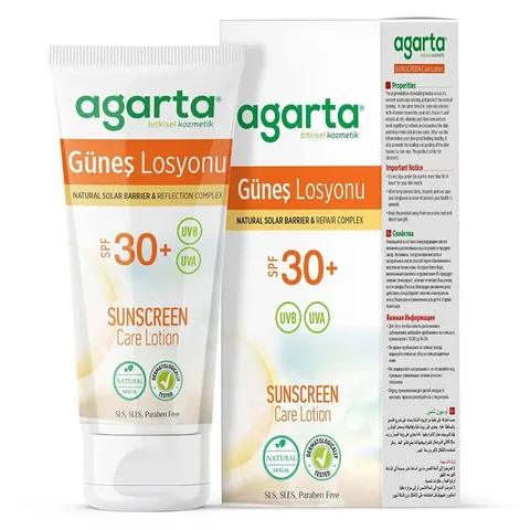 Солнцезащитный крем Agarta натуральный 30 SPF 100 мл
