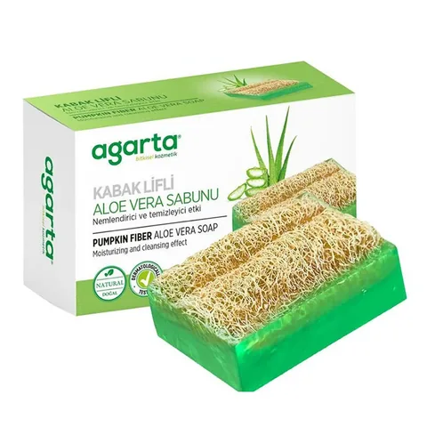 Agarta صابون أغارتا بألياف اليقطين والصبار 125 غرام