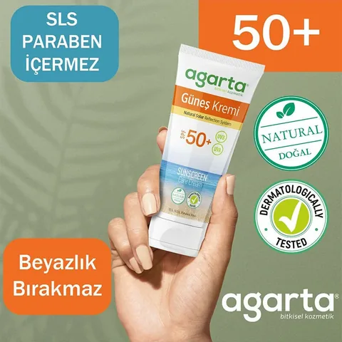 Agarta Natural Sun Cream 50 spf 100 ml