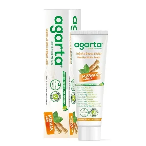 Агартa Натуральная растительная экстракт безфторная отбеливающая зубная паста 100 мл