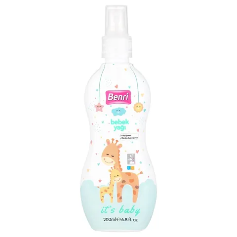 Benri Babyöl Spray 200ml - Sanfte Feuchtigkeitspflege für Entspannung