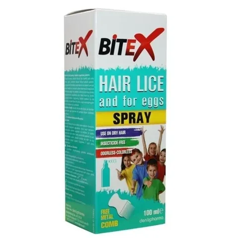 Bitex Anti Lice And Nits Spray 100 ml (steel Comb Gift)