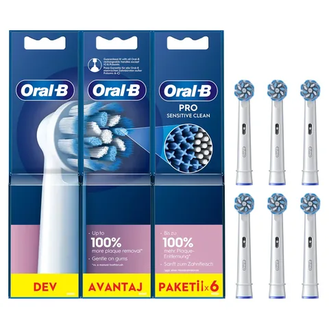 Oral-B Sensitiv Reinigungsbürsten, 6er Pack