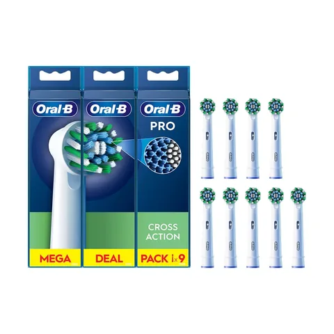 Oral-B CrossAction 9er Pack Bürstenköpfe