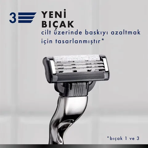 Gillette Mach3 Rasierklingen - 3 Stahlklingen
