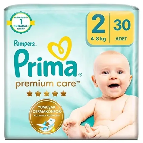 Подгузники Prima Baby Premium Care Размер 2 Миди 37 шт