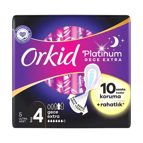 Прокладки гигиенические Orkid Platinum Night Extra (размер 4) 5 шт.