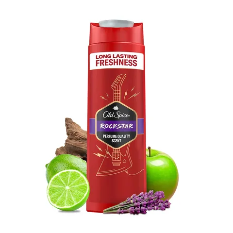 Old Spice جل الاستحمام والشامبو أولد سبايس روك ستار للرجال 400 مل
