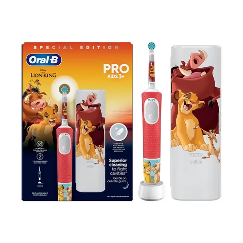 Oral-b Pro D103 lion King Rechargeable Toothbrush And Travel Case