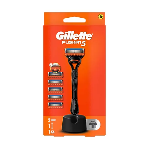 Gillette ماكينة حلاقة جيليت فيوجن 5 + مجموعة شفرة احتياطية