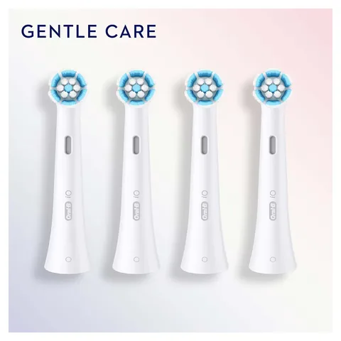 Oral-B iO Sanfte Pflege Zahnbürstenköpfe für empfindliches Zahnfleisch - 4er-Pack