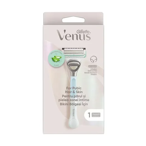 Gillette Venus Shaver + Spare Head Bikini Area 1 pcs