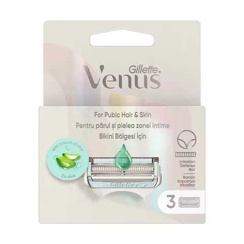 Сменные головки Gillette Venus 3 для зоны бикини