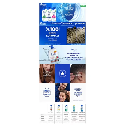 Head &amp; Shoulders Shampoo Lemon 2 in1 300 ml