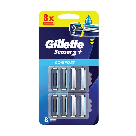 Gillette Sensor3+Comfort 8-Pack Replacement Razor Blades