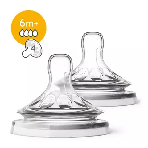 Бутылочка для кормления Philips Avent Natural с соской 6+ месяцев 2 шт номер 4