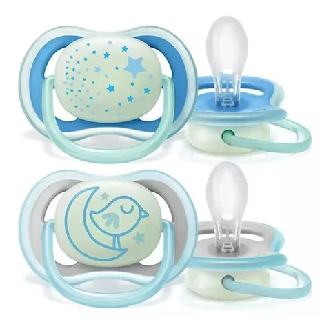 Соска Philips Avent Ultra Air Ночная 6-18 месяцев - Синяя