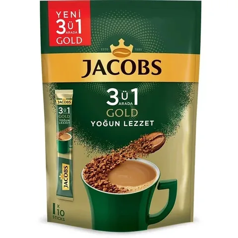Jacobs 3-in-1 Intensivkaffee Pack - 10 Portionen, 18g