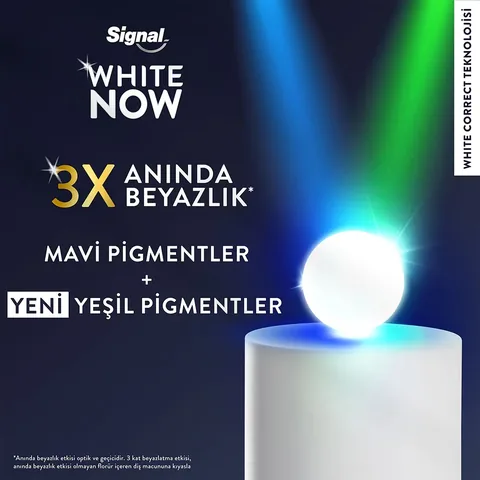Signal معجون أسنان سيجنال وايت ناو تريبل باور جولد 75 مل