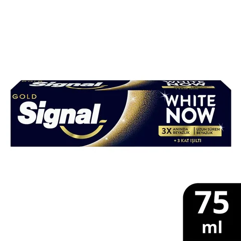 Signal معجون أسنان سيجنال وايت ناو تريبل باور جولد 75 مل