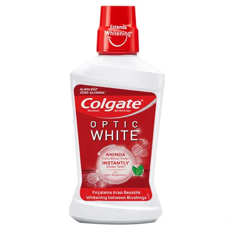 Colgate كولجيت ماء أوبتيكال وايت للعناية بالفم خالي من الكحول ٥٠٠ مل