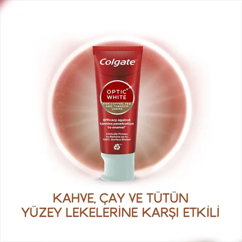 Colgate Optic White Toothpaste for Coffee, Tea &amp; Tobacco 50ml