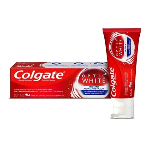 Colgate معجون أسنان كولجيت أوبتيك وايت للتبييض الفوري 20 مل