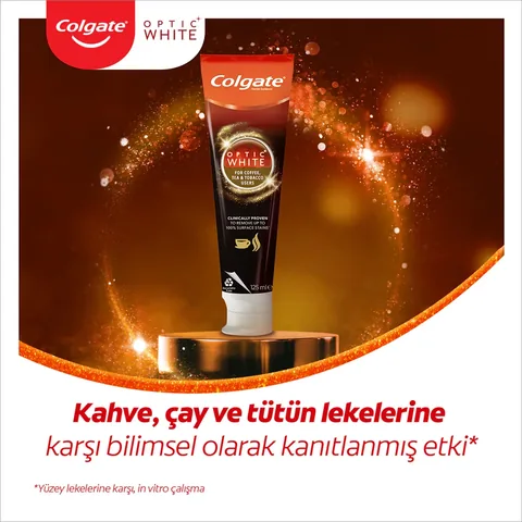 Colgate Optic White Zahnpasta für Kaffee- und Teeflecken 125ml