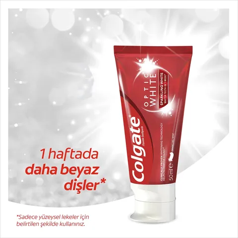 Colgate مجموعة تبييض الأسنان كولجيت أوبتيك وايت شاينينج وايت 50 مل + مجموعة معجون أسنان 50 مل