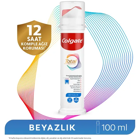 Colgate معجون أسنان كولجيت لتبييض الأسنان بالكامل بتصميم عملي 100 مل
